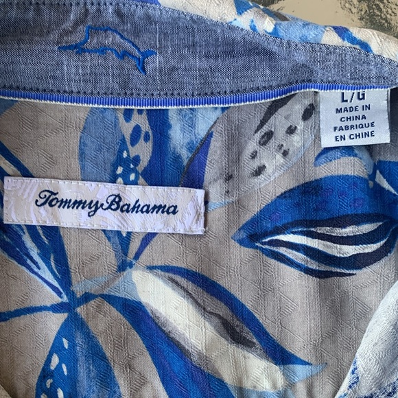 Tommy Bahama, L/G pre worn silk mens shirt - Picture 3 of 4